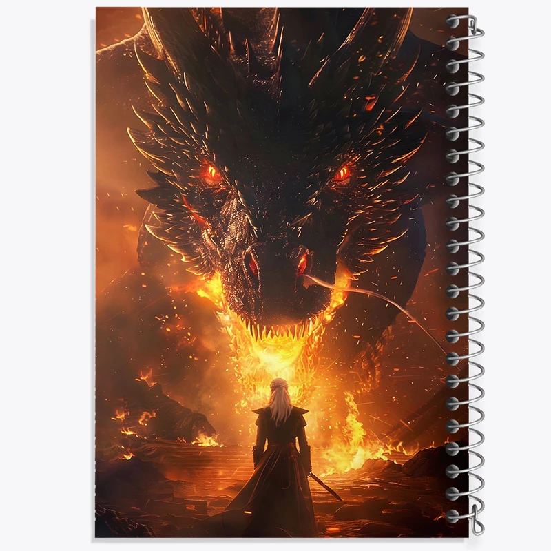 دفتر مشق 50 برگ خندالو طرح خاندان اژدها (House of the Dragon) کد F10156