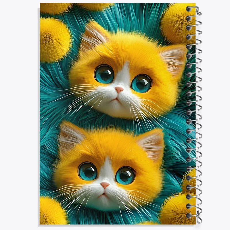 دفتر مشق 100 برگ خندالو طرح گربه های بامزه کد F12776