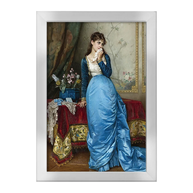 تابلو خندالو طرح نقاشی نامه اثر آگوست تولموش کد F12286