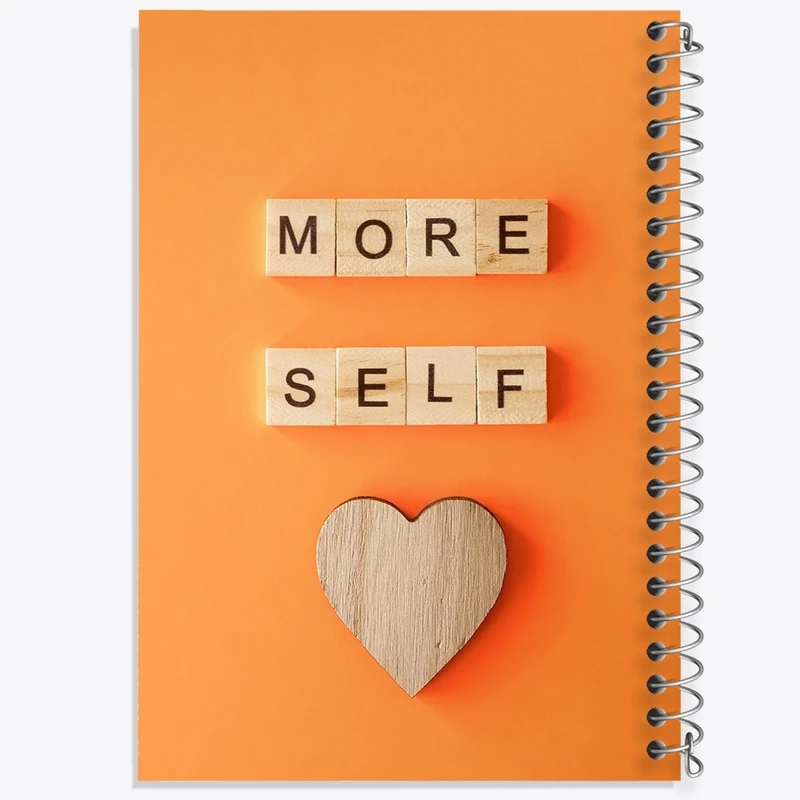 دفتر طراحی 50 برگ خندالو طرح More Self کد F1845