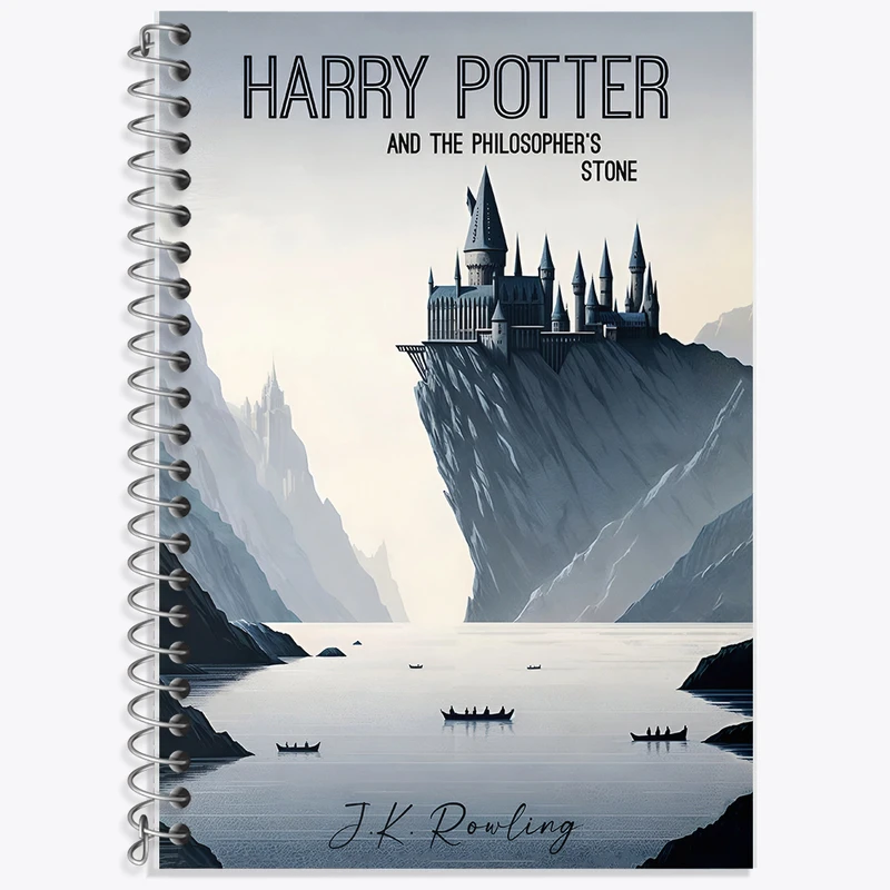 دفتر زبان دوخط 50 برگ خندالو طرح هری پاتر (Harry Potter) کد F14160