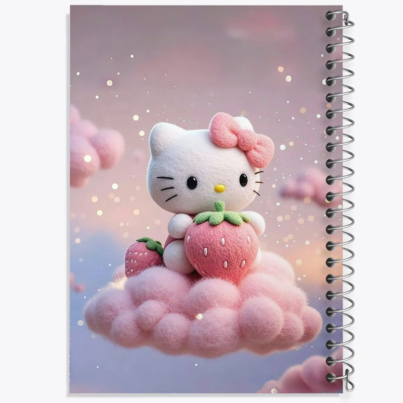 دفتر ژورنال نویسی 50 برگ خندالو مدل نقطه ای طرح هلو کیتی کد F10301