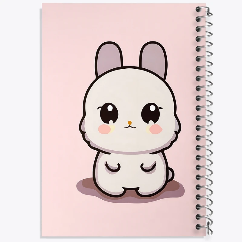 دفتر طراحی 50 برگ خندالو طرح خرگوش کیوت کد N3401