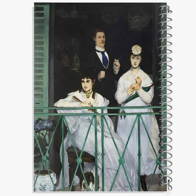 دفتر مشق 100 برگ خندالو طرح نقاشی بالکن اثر ادوار مانه کد F12414