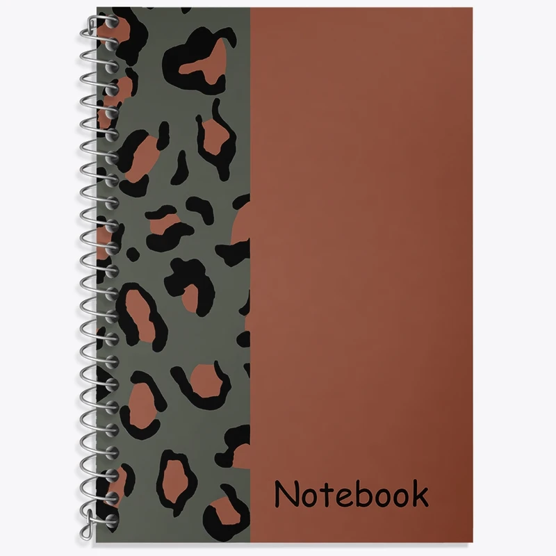 دفتر لغت 50 برگ خندالو طرح بافت پلنگی کد N6699