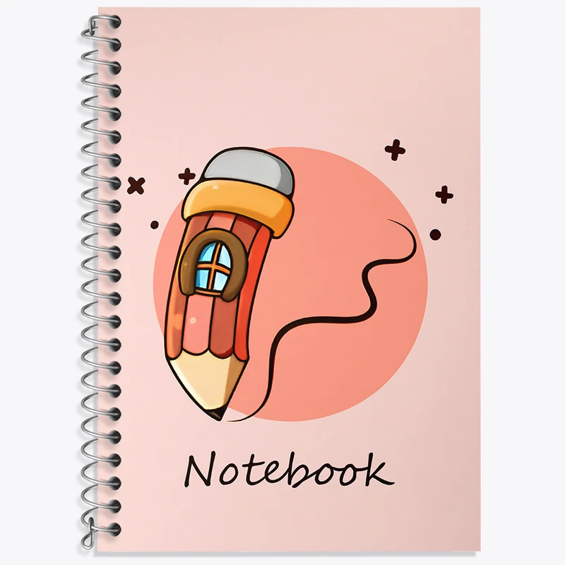 دفتر زبان 50 برگ خندالو طرح مداد کد N6657