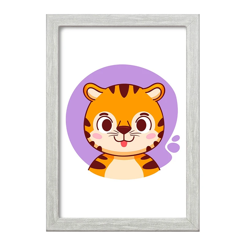 تابلو خندالو طرح ببر حیوانات بامزه کد 37153