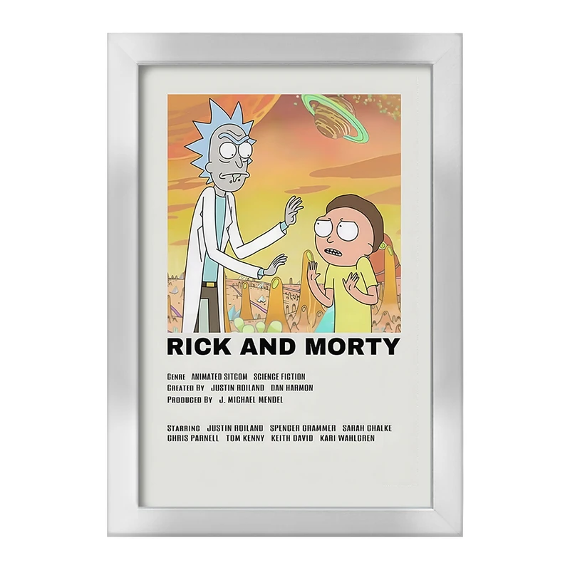 تابلو خندالو طرح ریک و مورتی (Rick and Morty) کد F13203