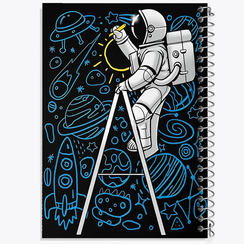 دفتر نقاشی 50 برگ خندالو طرح فضانورد کد F4575