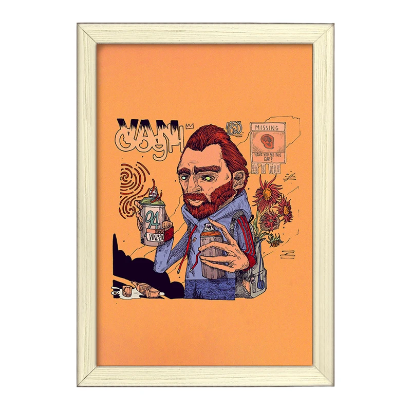 تابلو خندالو طرح ونسان ونگوگ کد F121