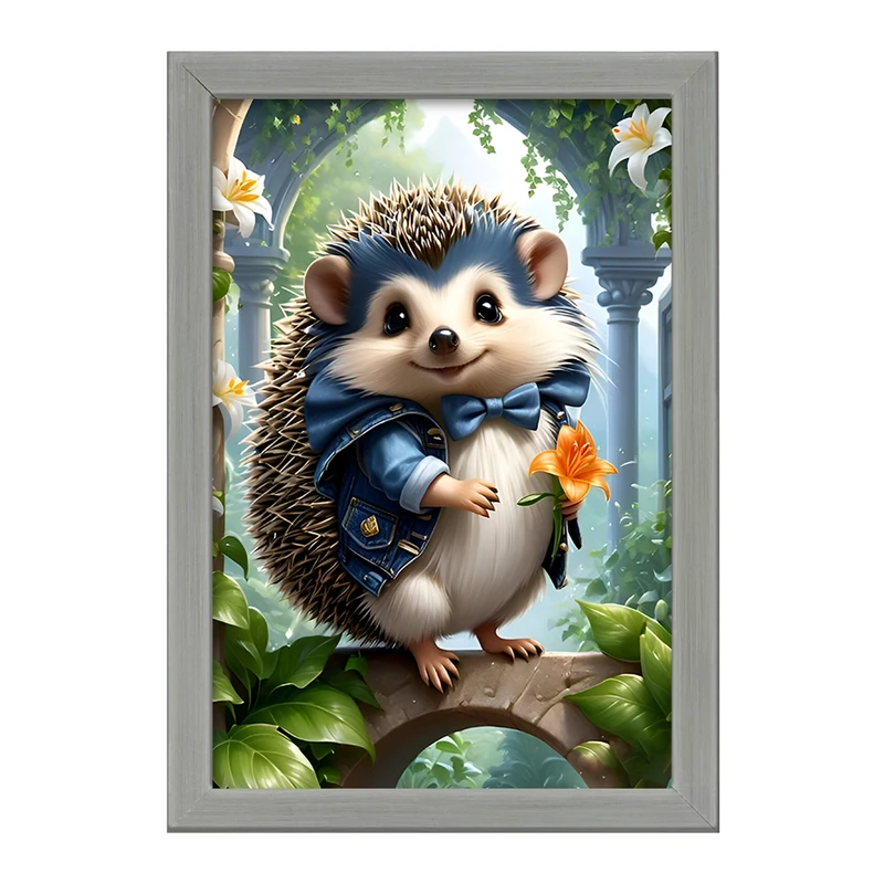 تابلو خندالو طرح جوجه تیغی کد F6752