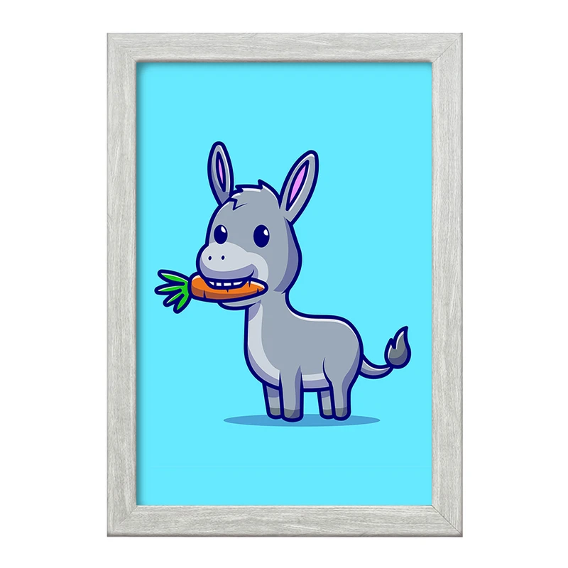 تابلو خندالو طرح حیوانات بامزه خر الاغ کد 29710