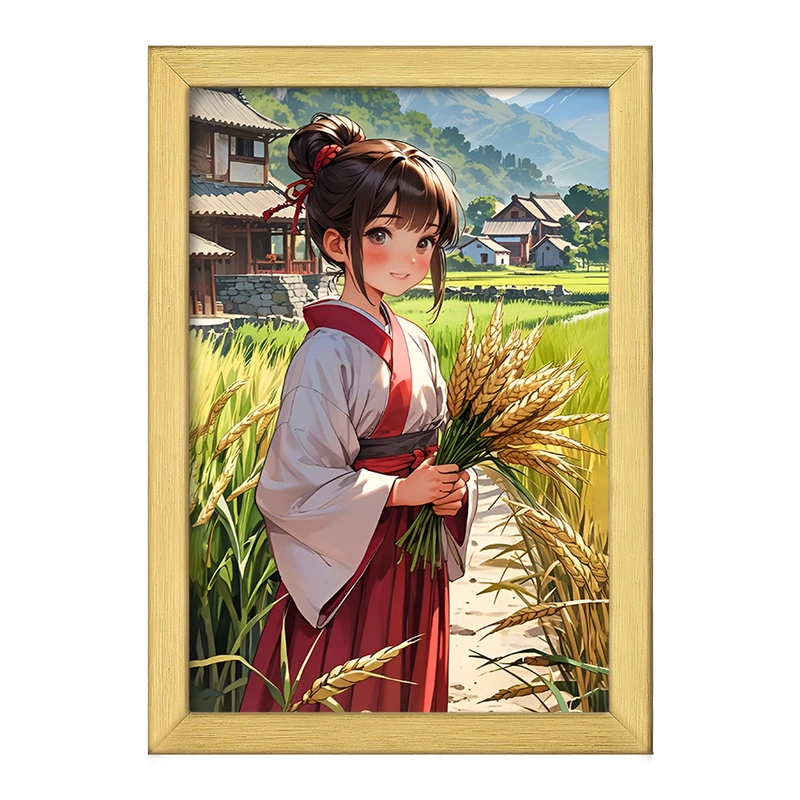 تابلو خندالو طرح دختر ژاپنی کد F12607