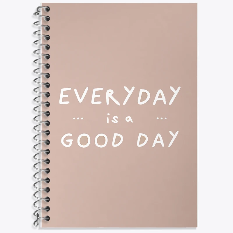 دفتر زبان 50 برگ خندالو مدل سه خط طرح Everyday Is A Good Day کد F12690