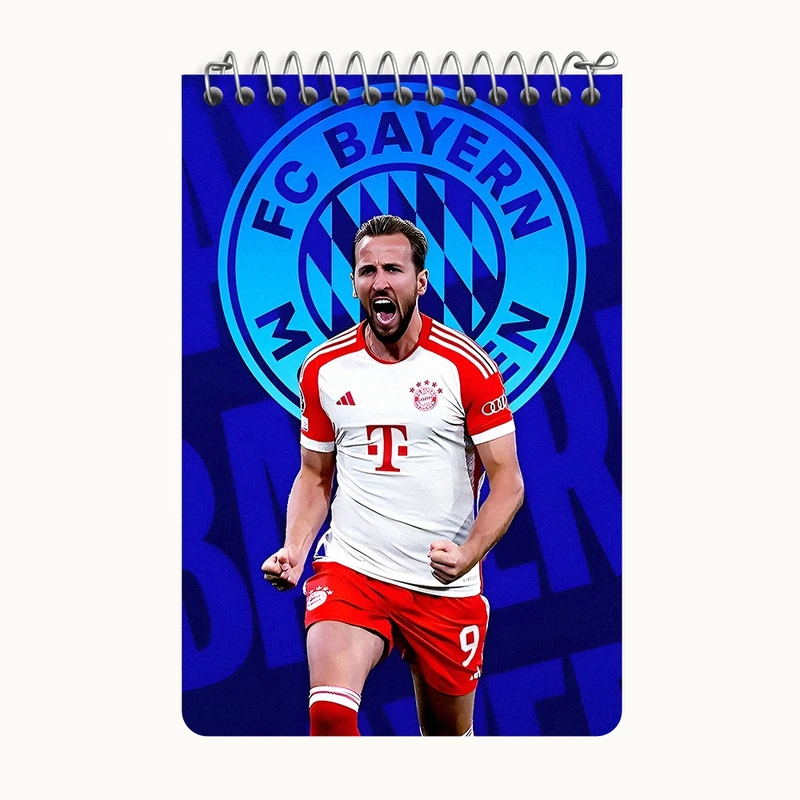دفتر یادداشت 50 برگ خندالو طرح هری کین (Harry Kane) کد F14317
