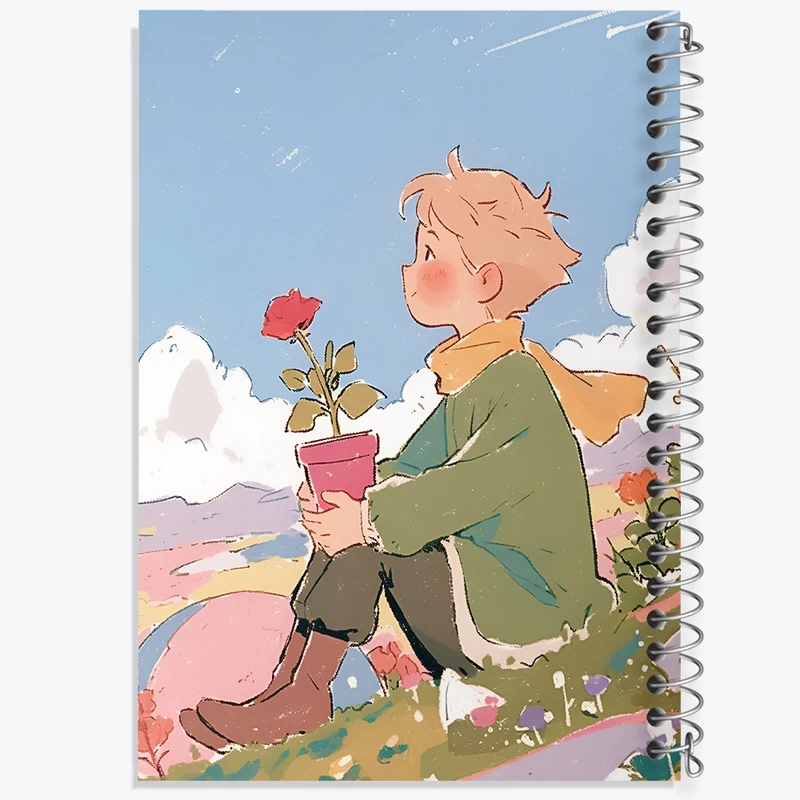 دفتر طراحی 50 برگ خندالو طرح شازده کوچولو (The Little Prince) کد N7426