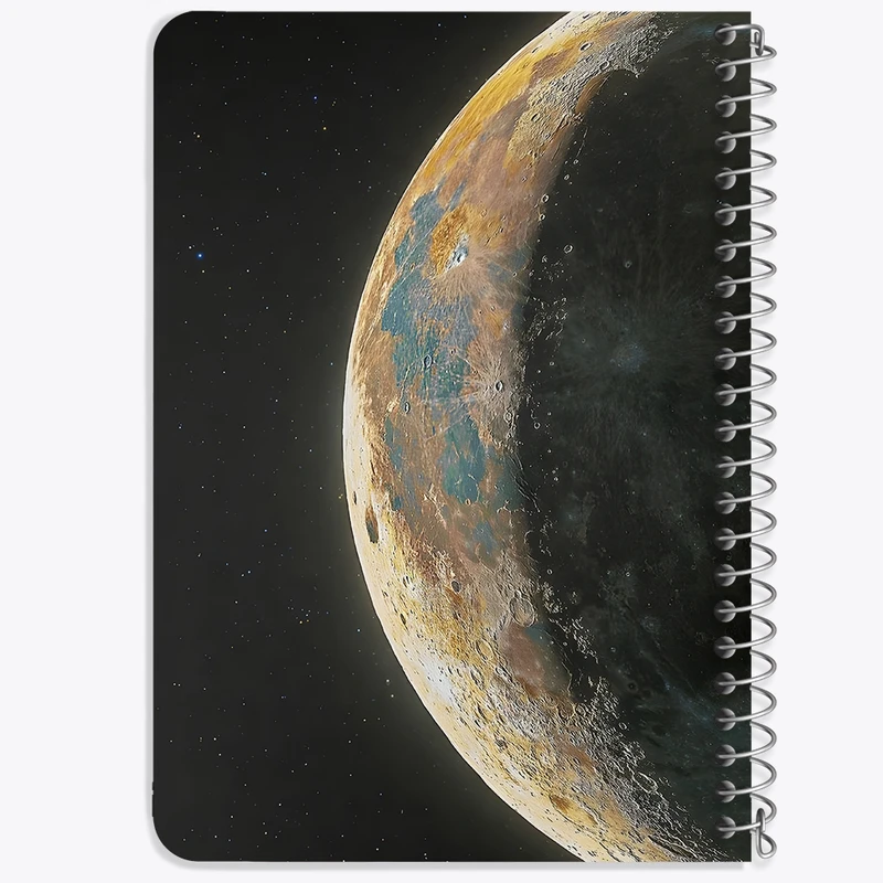 دفتر یادداشت 50 برگ خندالو طرح ماه (Moon) کد 38074