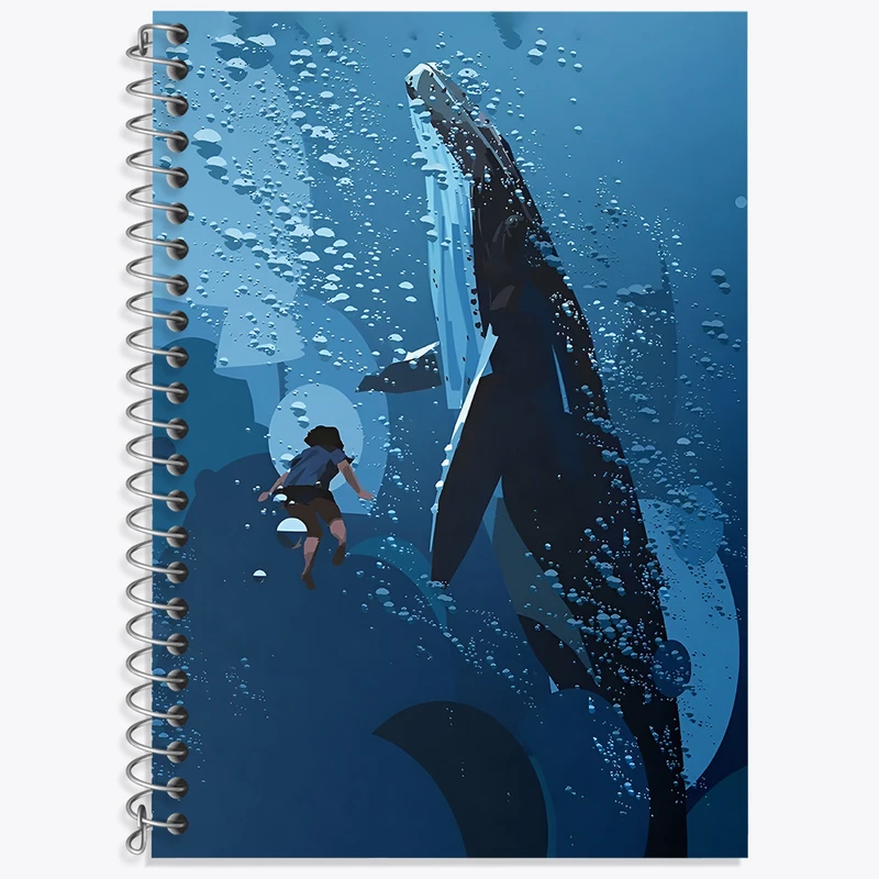 دفتر نت موسیقی 50 برگ خندالو طرح نهنگ کد N7500