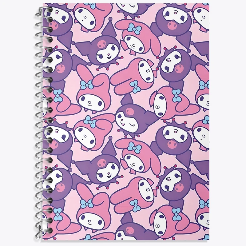 دفتر زبان 50 برگ خندالو مدل سه خط طرح کرومی و مای ملودی کد N9080