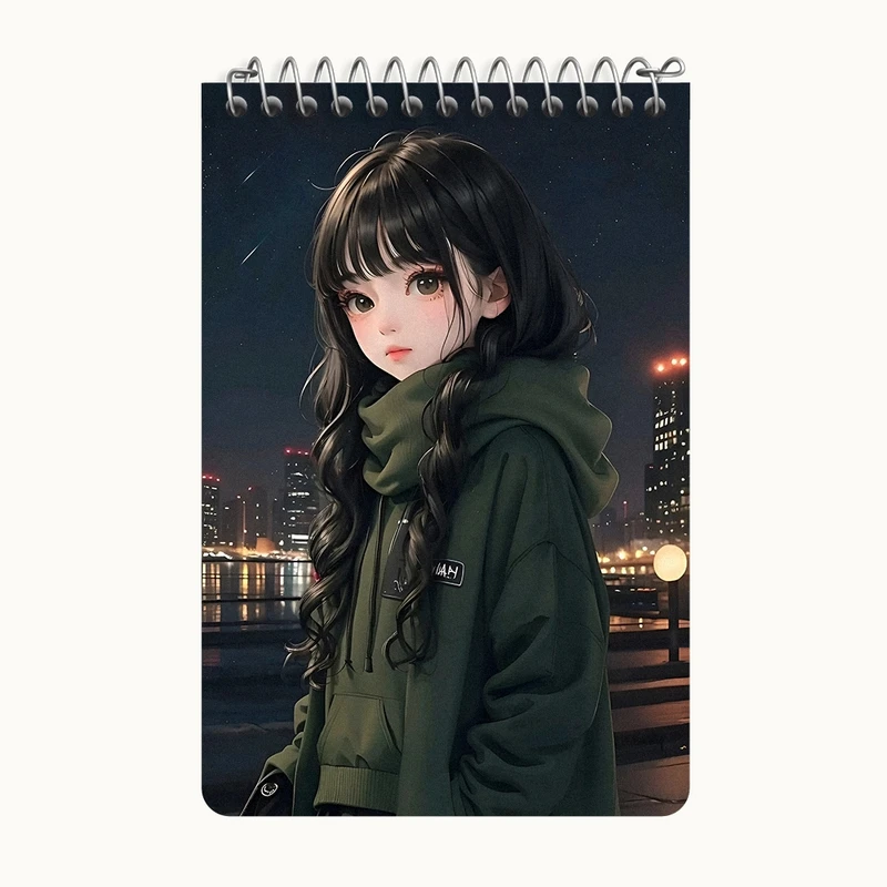 دفتر یادداشت 50 برگ خندالو طرح دخترانه کد F4195