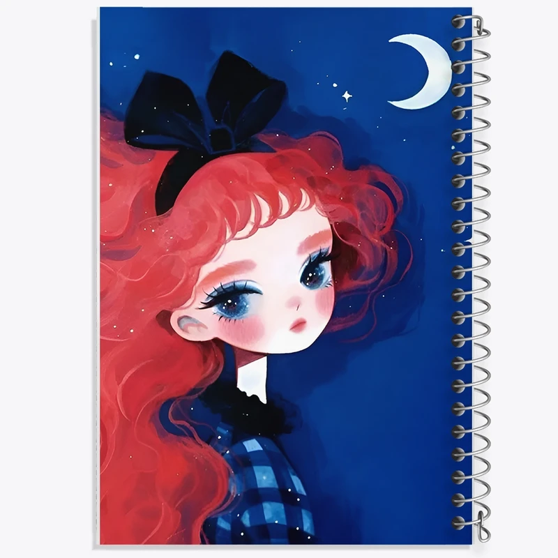 دفتر طراحی 50 برگ خندالو طرح دخترانه کد N7129