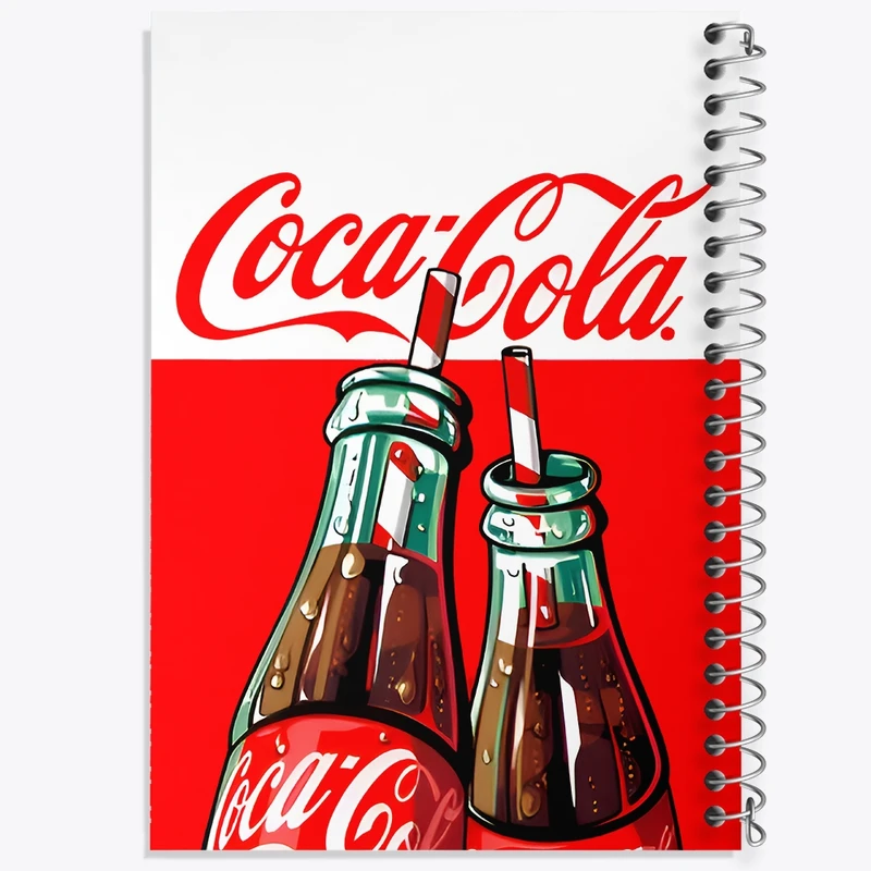 دفتر شطرنجی 50 برگ خندالو طرح نوشابه کوکاکولا کد F11697