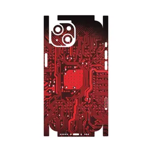 MAHOOT Red_Printed_Circuit_Board-FullSkin Cover Sticker for Apple iPhone 14