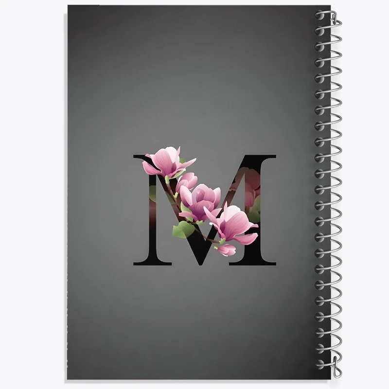 دفتر طراحی 50 برگ خندالو طرح حرف M کد F4327