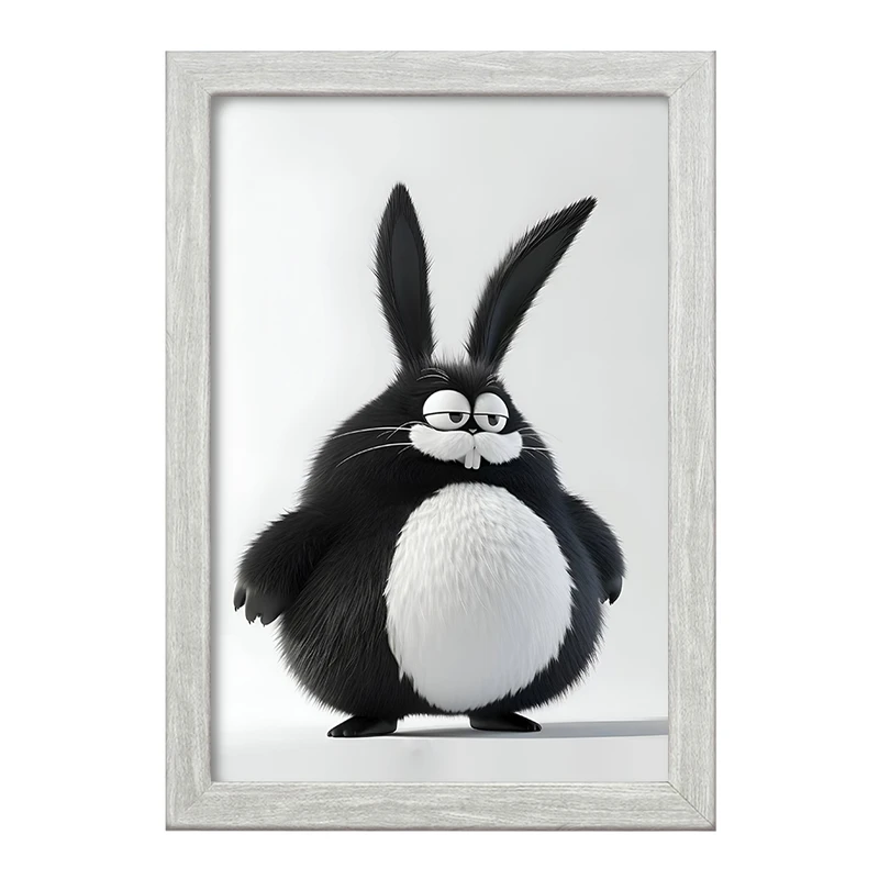 تابلو خندالو طرح خرگوش بامزه کد F6298