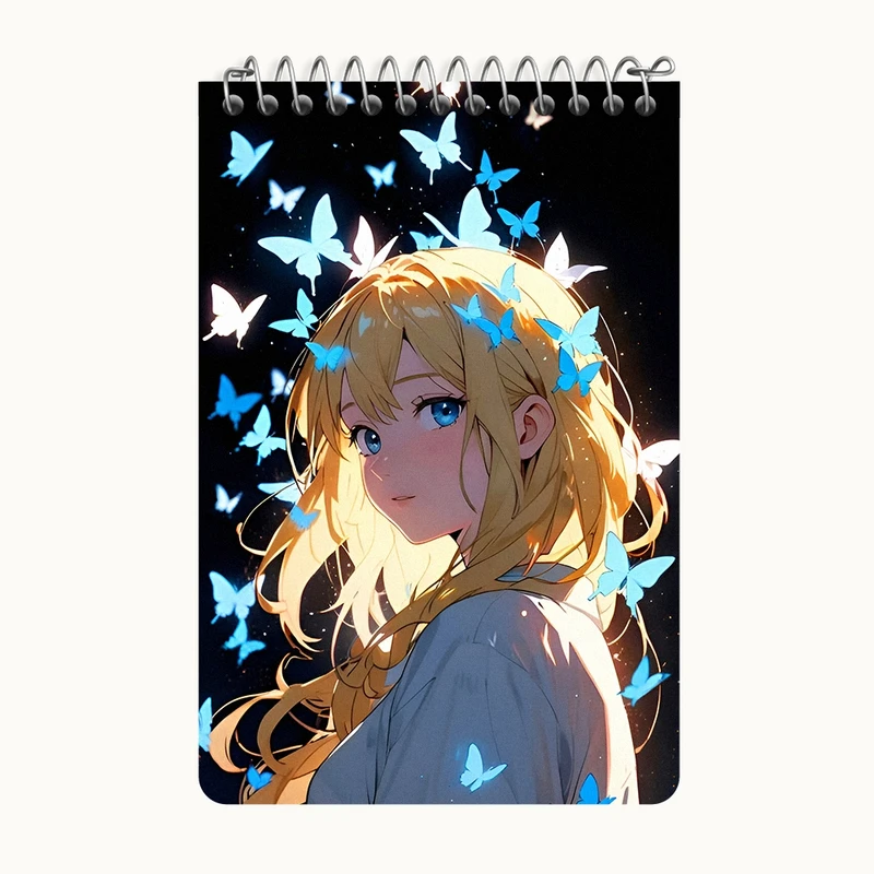 دفتر یادداشت 50 برگ خندالو طرح دخترانه کد F6642