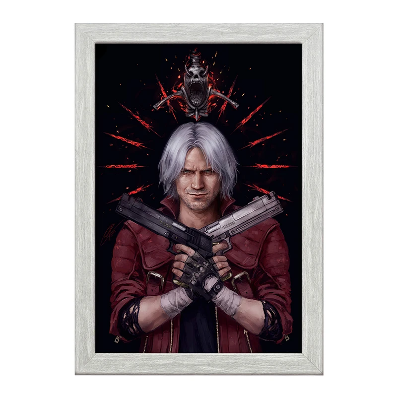 تابلو خندالو طرح بازی دویل می کرای Devil May Cry کد 30234