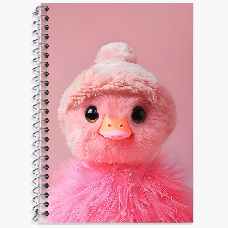 دفتر زبان 50 برگ خندالو مدل دو خط طرح اردک بامزه کد F11586