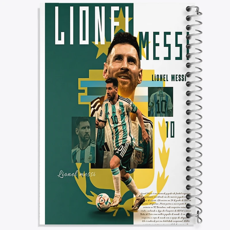 دفتر لیست خرید 50 برگ خندالو طرح لیونل مسی کد F13514