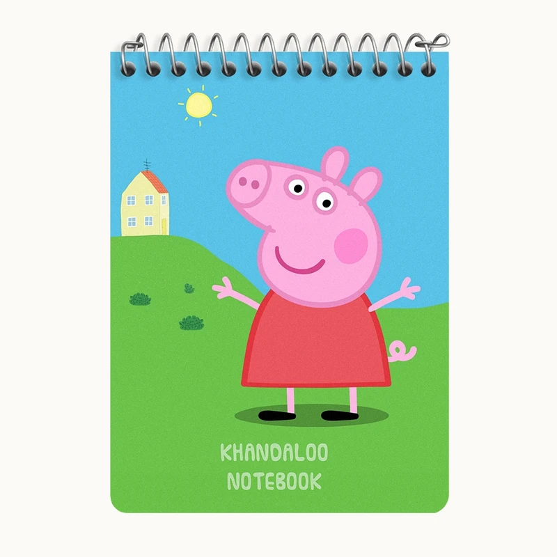 دفتر یادداشت 50 برگ خندالو طرح انیمیشن پپا پیگ (Peppa Pig) کد N9282