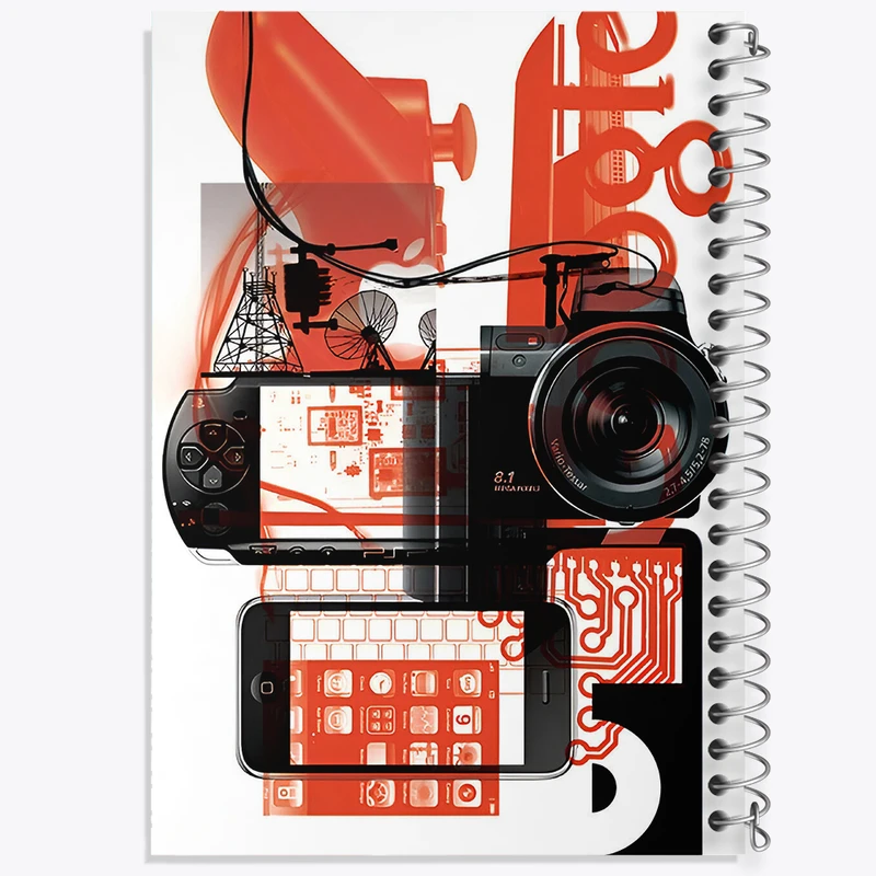 دفتر نقاشی 50 برگ خندالو طرح تکنولوژی کد F14140