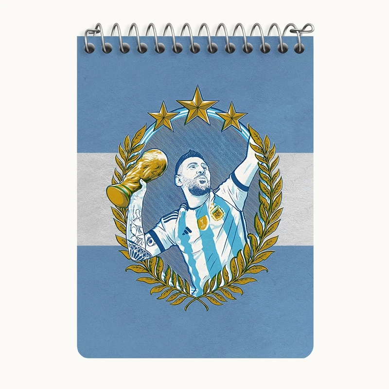 دفتر یادداشت 50 برگ خندالو طرح لیونل مسی کد N8261