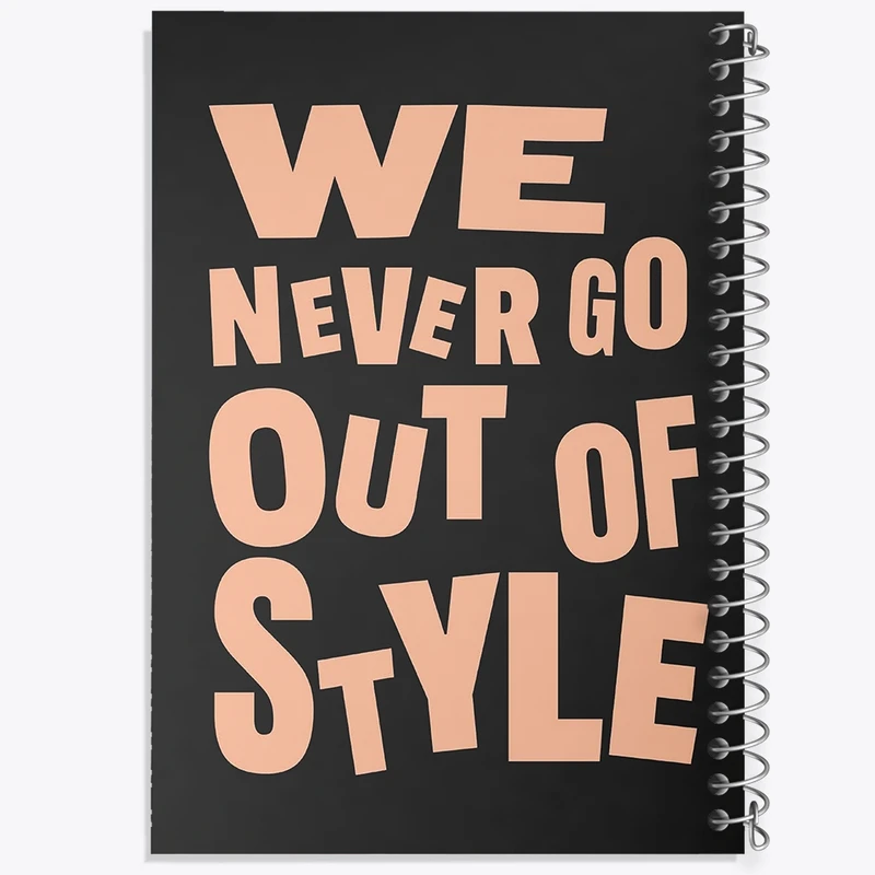 دفتر شطرنجی 50 برگ خندالو طرح We Never Go Out Of Style کد F11894