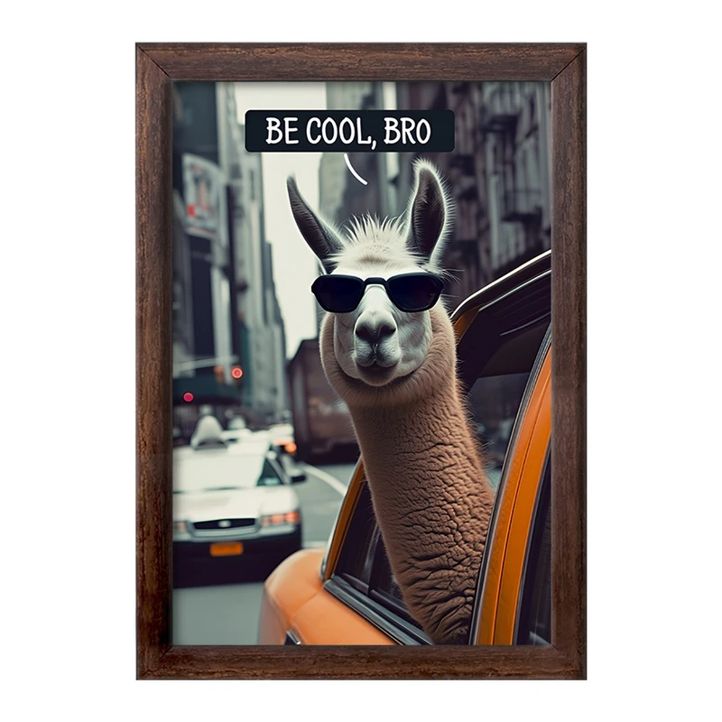 تابلو خندالو طرح لاما کد F9721