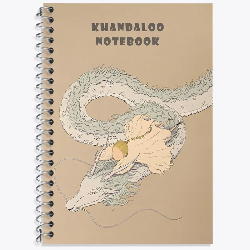 دفتر نت موسیقی 50 برگ خندالو طرح اژدها سواری دختر کوچولو کد N8483