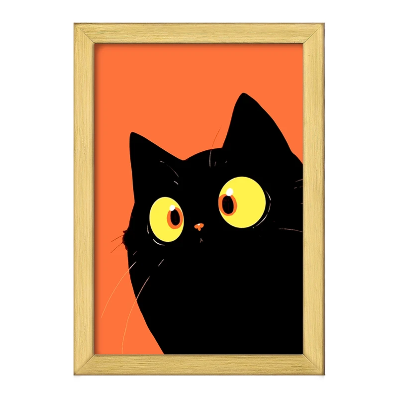 تابلو خندالو طرح گربه (Cat) کد F1746