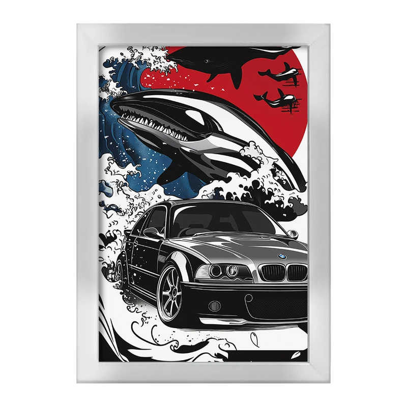 تابلو خندالو طرح بی ام دبلیو (BMW) کد F10390