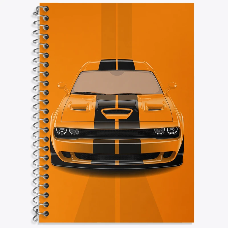 دفتر زبان دوخط 50 برگ خندالو طرح ماشین اسپرت کد F2926