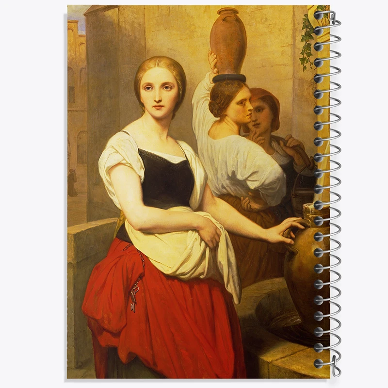 دفتر مشق 100 برگ خندالو طرح نقاشی مارگارت در فواره اثر آری شفر کد F12160