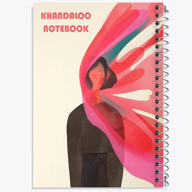 دفتر مشق 50 برگ خندالو طرح دخترانه فانتزی کد N8635