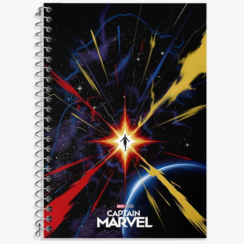 دفتر زبان 50 برگ خندالو مدل سه خط طرح مارول (Marvel) کد F10506