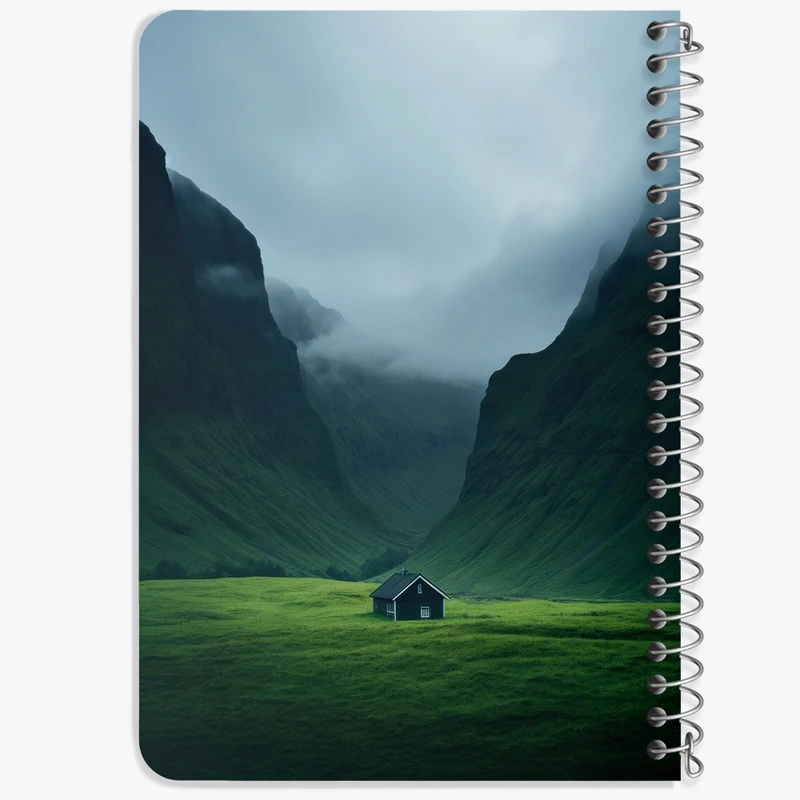 دفتر یادداشت 50 برگ خندالو طرح کلبه کد F2630