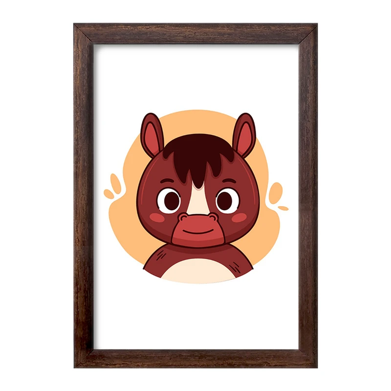 تابلو خندالو طرح اسب حیوانات بامزه کد 37166