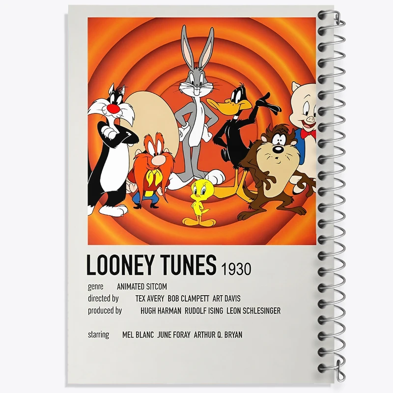 دفتر مشق 100 برگ خندالو طرح نمایش لونی تونز (The Looney Tunes Show) کد F14225