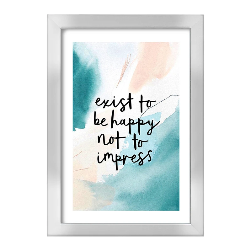 تابلو خندالو طرح Exist To Be Happy Not To Impress کد F11887