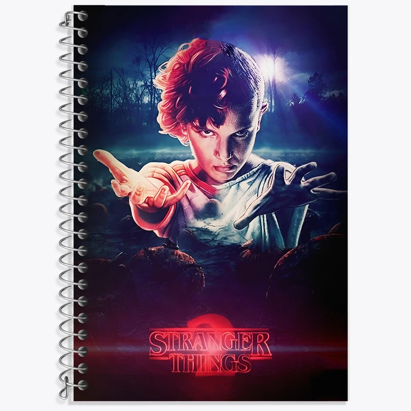 دفتر زبان دوخط 50 برگ خندالو طرح استرنجر تینگز (Stranger Things) کد F10166